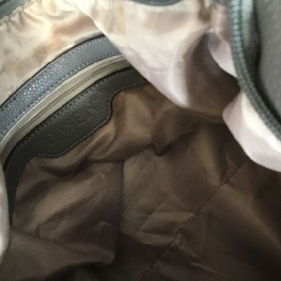 DAESIN Women’s Gray Classic Chain Large Hobo Handbag With Rhinestone Detail - Picture 7 of 12